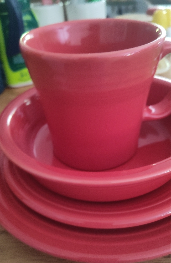 Fiestaware Red Dinnerware Set